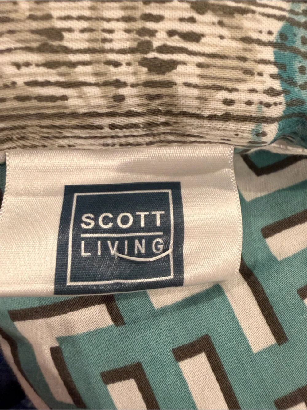 Teal and Gray Patchwork Comforter Home Bedding Scott Living
